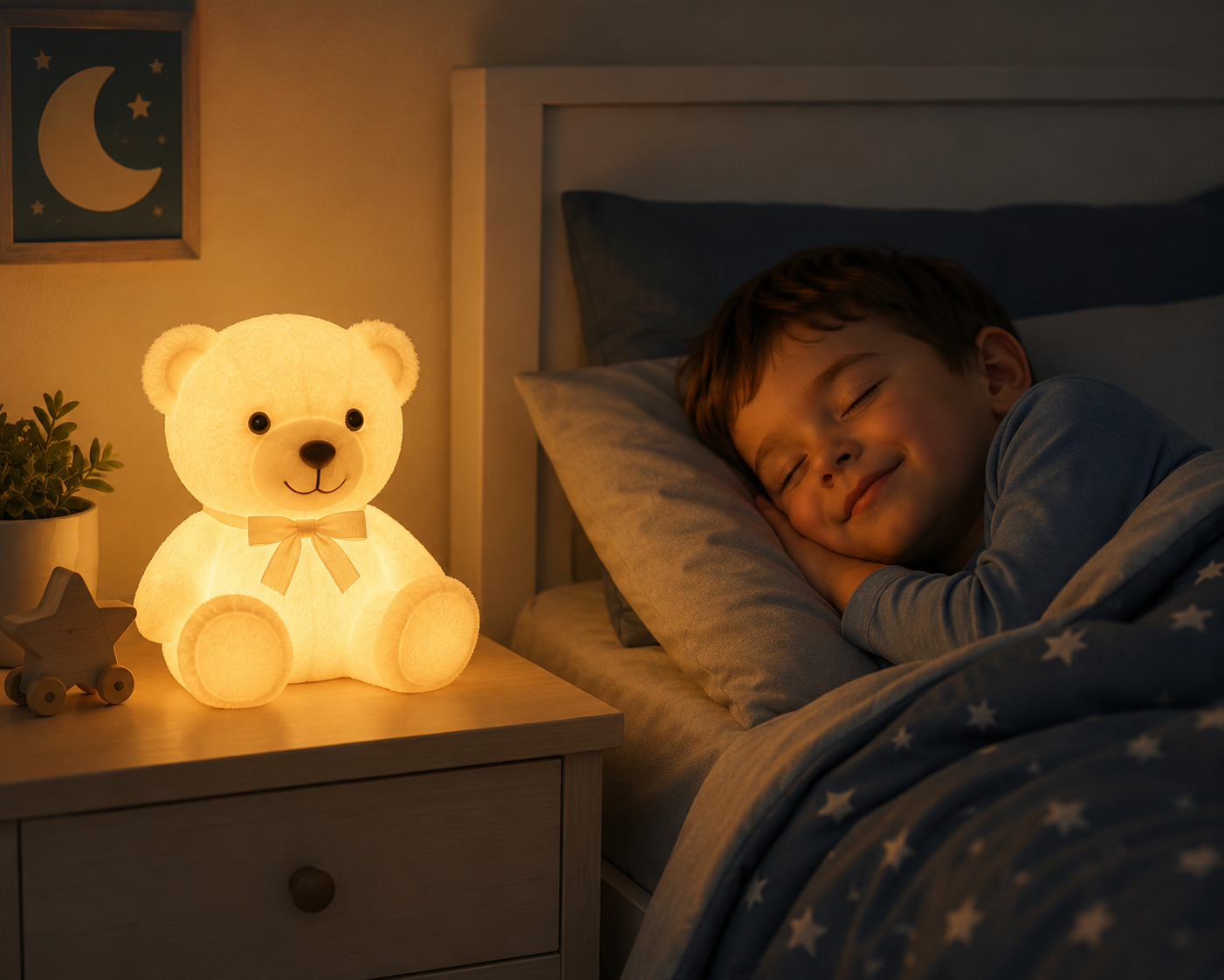Convierte Cualquier Habitación en un Espacio Mágico con Este Osito Luminoso