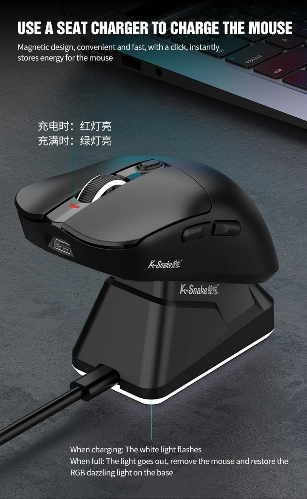Ratón Bluetooth X11 PAW3311 multimodo, ratón inalámbrico táctil RGB de 12000 DPI, ratón programable de alta precisión para juegos, uso para juegos