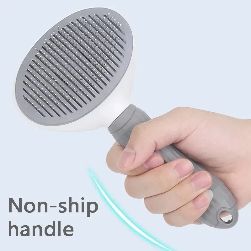 Cepillo para perros y gatos, peine autolimpiante para quitar el pelo de mascotas, herramientas de aseo para perros y gatos, peine para desmastar mascotas, accesorios para perros