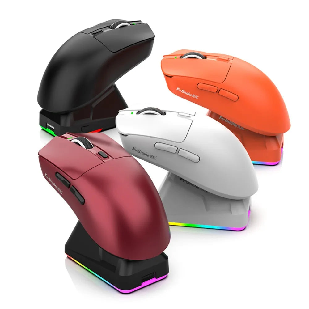 Ratón Bluetooth X11 PAW3311 multimodo, ratón inalámbrico táctil RGB de 12000 DPI, ratón programable de alta precisión para juegos, uso para juegos
