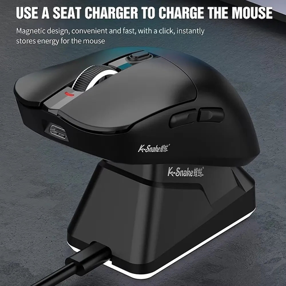 Ratón Bluetooth X11 PAW3311 multimodo, ratón inalámbrico táctil RGB de 12000 DPI, ratón programable de alta precisión para juegos, uso para juegos