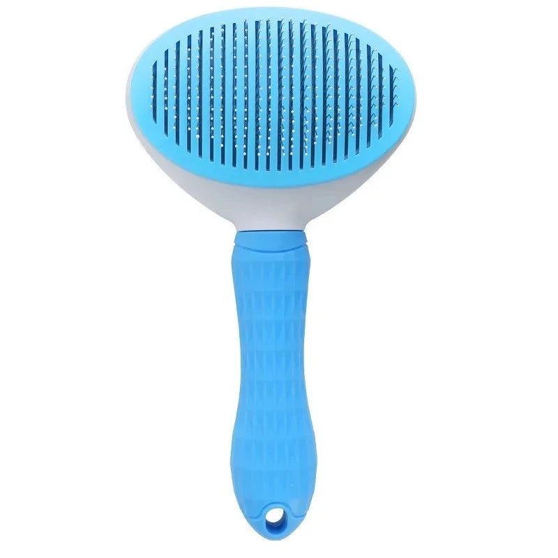 Cepillo para perros y gatos, peine autolimpiante para quitar el pelo de mascotas, herramientas de aseo para perros y gatos, peine para desmastar mascotas, accesorios para perros